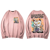 Black Cat Satanic Uprising Goth Sweatshirt